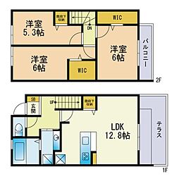 ステラ貝塚駅前 3LDKの間取図画像