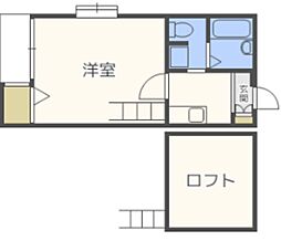 ピュア箱崎東七番館 1Kの間取図画像