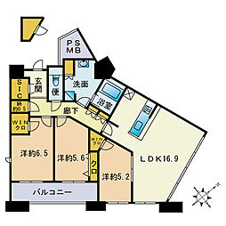 間取図画像 3LDK