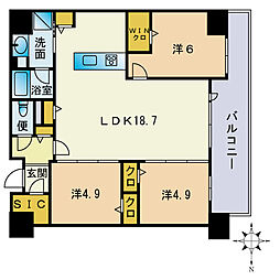 間取図画像 3LDK