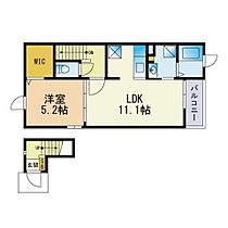 フォルシュ2 203 ｜ 福岡県福岡市南区弥永２丁目37番5号（賃貸アパート1LDK・2階・43.47㎡） その2