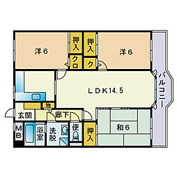 間取図画像 3LDK