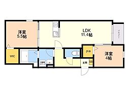 間取図画像 1LDK