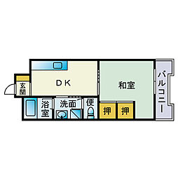 間取図画像 1DK