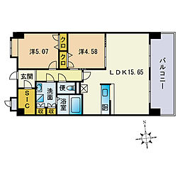 間取図画像 2LDK