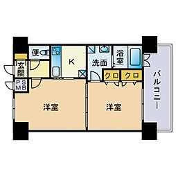 間取図画像 2K