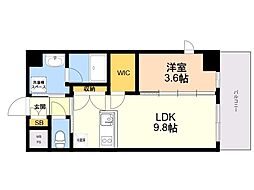 LUMINOUS ALFACIO(ルミナス アルファシオ) 1LDKの間取図画像