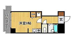 K.ステーション大橋 ワンルームの間取図画像