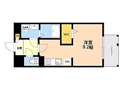 LIBTH高宮4 ワンルームの間取図画像