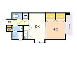 間取図画像 1LDK