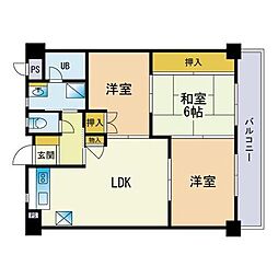 グリーンハイム柴田 3LDKの間取図画像