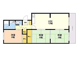 サンシャイン21 3LDKの間取図画像