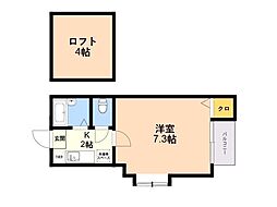 ポラリスマリーナ 1Kの間取図画像