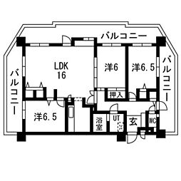 間取図画像 3LDK