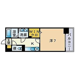 間取図画像 1K