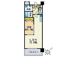 SUCCESS伊都本館 1LDKの間取図画像