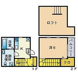 アンベリール伊都 1SKの間取図画像