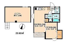 セリエ周船寺 1SDKの間取図画像