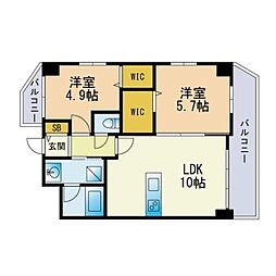 Kierra-Saari 2LDKの間取図画像