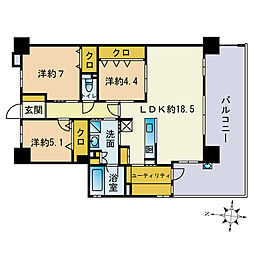 間取図画像 3LDK