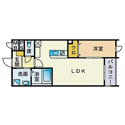 間取図画像 1LDK