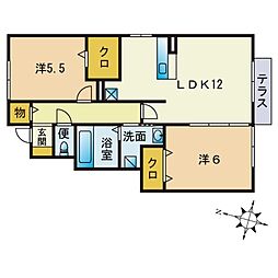 間取図画像 2LDK