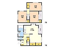 タウンハウス清風 3LDKの間取図画像