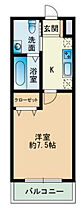 クウィーンズ昭代 403 ｜ 福岡県福岡市早良区昭代２丁目14番27号（賃貸マンション1K・4階・23.20㎡） その2