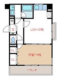 グリチーネ 1DKの間取図画像