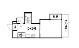 セントラルビレッジ 1Kの間取図画像