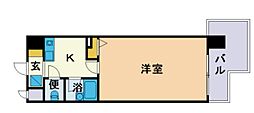 スワレーレ室見 1Kの間取図画像