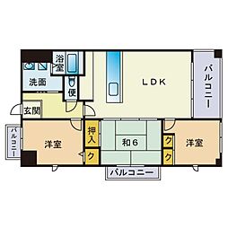 エルガーラ入江 3LDKの間取図画像