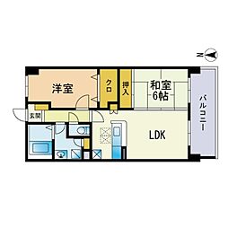 トニーコート 2LDKの間取図画像