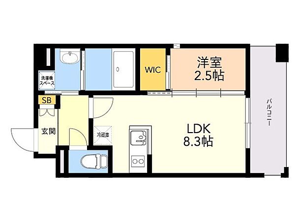 アルティザ春日原駅前マークス 403｜福岡県大野城市錦町３丁目(賃貸マンション1LDK・4階・29.82㎡)の写真 その2