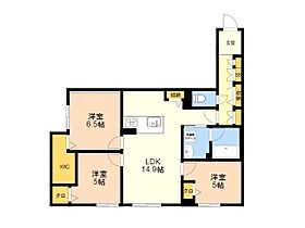 Ｅｃｒａｇｅ　Ｍ 105 ｜ 福岡県福岡市博多区麦野３丁目以下未定番（賃貸マンション3LDK・1階・75.25㎡） その2