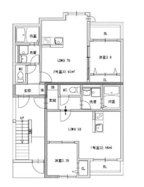 サニーガーデン春日光町（仮） 201｜福岡県春日市光町３丁目(賃貸アパート1LDK・2階・32.44㎡)の写真 その1