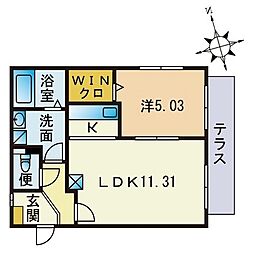 間取図画像 1LDK