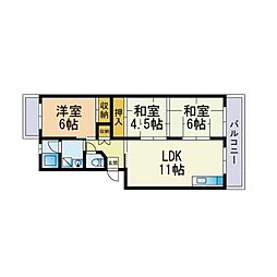 ビューラー88 3LDKの間取図画像