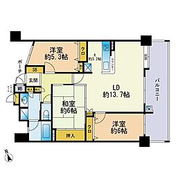 アーバンパレス太宰府 3LDKの間取図画像