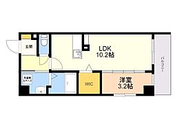 ノイエスラント 1LDKの間取図画像