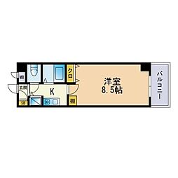 パークコート太宰府 1Kの間取図画像
