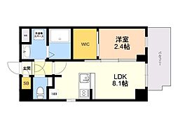 R-LINK南福岡 1LDKの間取図画像