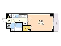エルグランド二日市 1Kの間取図画像