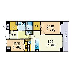 物件の間取り