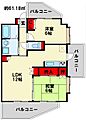 ハイネス若園6階7.8万円