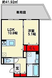 間取図画像 1LDK