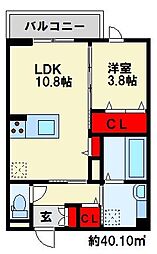 間取図画像 1LDK