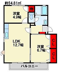 物件の間取り