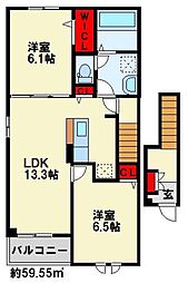 ソレアード朽網III 2階/201