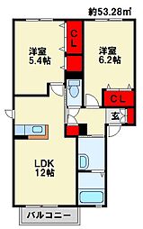 リーベン尾倉　B棟 2階